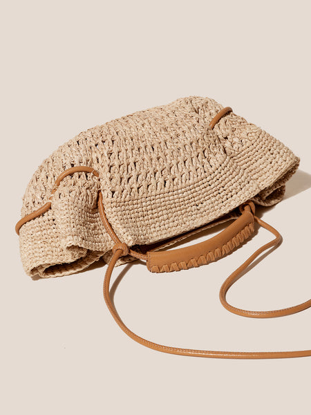 HEREU - Arta Mini Raffia Shoulder Bag - Natural - Side 