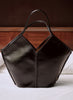 HEREU - Calella Dark Brown Distressed Leather Tote - Lifestyle