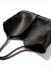 HEREU - Calella Squared Leather Tote, Black - Angle