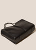 HEREU - Calella Squared Leather Tote, Black - Base