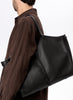 HEREU - Calella Squared Leather Tote, Black - Model