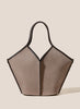 HEREU - Calella Grey Suede Tote - Front
