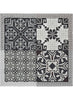 THE BOHÈME FOULARD - Monochrome printed silk twill scarf - flat