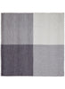 THE MOSAIC SQUARE - Tonal grey cashmere scarf - flat