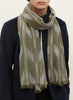 JANECARR - The Zig Zag Scarf In Cashmere, Bamboo - Model