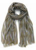 JANECARR - The Zig Zag Scarf In Cashmere, Bamboo - Tied