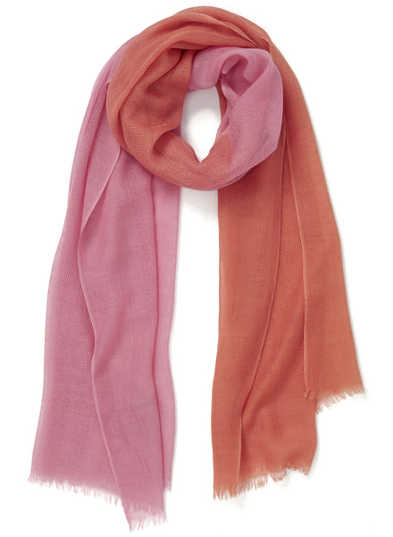 JANECARR - 230418-0808 - The Basket Wrap - Cashmere - Col. Flamingo - Tied
