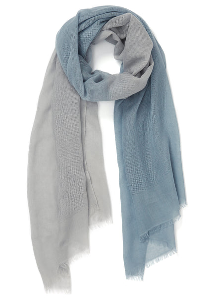 JANECARR - 230418-0819 - The Basket Wrap - Cashmere - Col. Sea - Tied