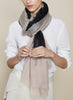 JANECARR - 230447-0813 - The Two-Tone Wrap - Cashmere - Col. Monochrome - Model