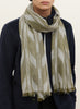 JANECARR - The Zig Zag Scarf In Cashmere, Bamboo - Model