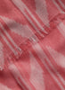 JANECARR - The Zig Zag Scarf in Cashmere, Coral - Detail