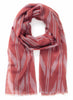 JANECARR - The Zig Zag Scarf in Cashmere, Coral - Tied