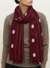 JANECARR 001452-0809 The Ikat Scarf - cashmere - Col.Syrah - male model 2