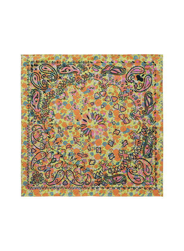 JANECARR 200134B-0235 - The Pixie Petit Foulard - Silk Twill - Col. Tonka - Flat