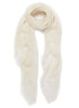 JANECARR 210119-0829 - The Sheer Fray Square - Cashmere - Col. White - Tied