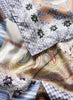 JANE CARR 220104B-0242 The Prairie Square - silk twill - Col. Powder Blue - detail