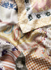 JANE CARR 220104B-0244 The Prairie Square - silk twill - Col. Rose - detail