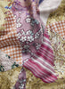 JANE CARR 220105-0223 The Prairie Necker - silk twill - Col. Grape - detail