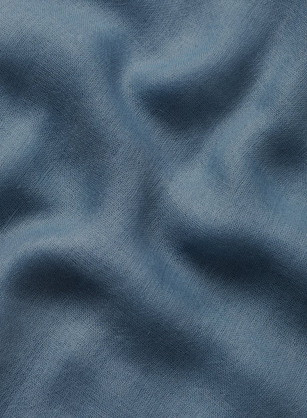 JANE CARR 220119C-0831 The Sheer Fray Square - cashmere - Col. Light Indigo - detail