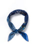 JANE CARR 220146-7033 The Ranch Neckerchief - cotton silk  - Col. Mid Blue - tied