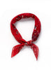 JANE CARR 220146-7041 The Ranch Neckerchief - cotton silk - Col. Poppy - tied