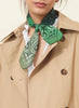 JANE CARR 220146-7055 The Ranch Neckerchief - cotton silk - Col. Wimbledon - model