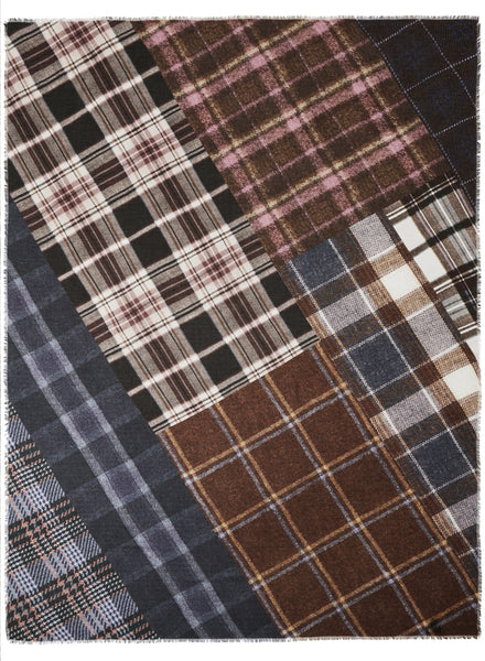 JANE CARR 220311-1108  The Stirling Wrap - Modal / Cashmere - col. Chaffinch - Flat