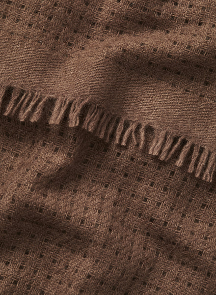 JANE CARR 220317B-0822 The Meribel Scarf - Cashmere - col. Kodiak - Detail