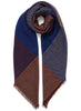 JANE CARR 220319C-0933 The Jenga Square - Lambswool - col. Rust - Tied