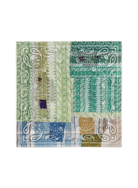 JANE CARR 220334-0218 The Atlas Petit Foulard - Silk Twill - col. Grass - Flat