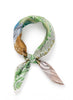 THE ATLAS PETIT FOULARD IN SILK, GRASS - JANECARR