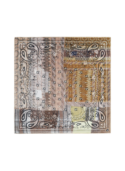 JANE CARR 220334-0228 The Atlas Petit Foulard - Silk Twill - col. Olive - Flat
