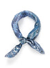 JANE CARR 220334-0238 The Atlas Petit Foulard - Silk Twill - col. Storm - Tied