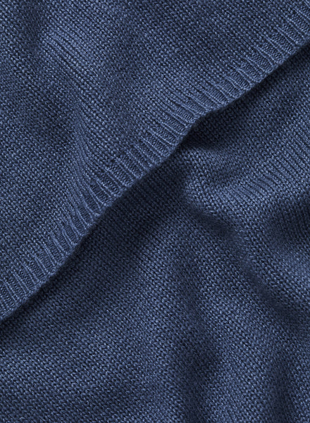 JANE CARR 220374-0838 The Chelsea Scarf - Cashmere - col. Storm - Detail