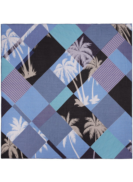JANE CARR 230104-1132 The Paradise Square - Modal - Cashmere - col. Navy - Flat