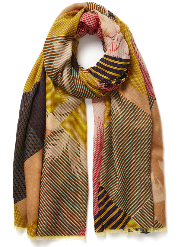 JANE CARR 230111B-1123 The Paradise Wrap - Modal - Cashmere - col. Hemp - Tied