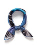 JANE CARR 230134-0232 The Paradise Petit Foulard - Silk Twill - col. Navy - Tied 