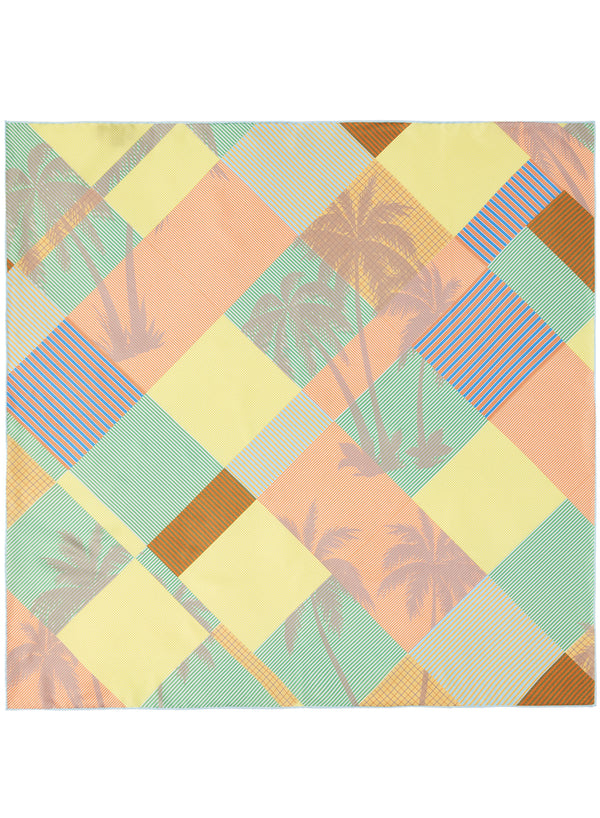 JANE CARR 230134-0243 The Paradise Petit Foulard - Silk Twill - col. Sorbet - Flat