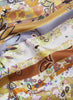 JANE CARR 230134B-0203 The Anagram Petit Foulard - Silk Twill - col. Apricot - Detail 2