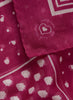 JANE CARR 230146-7017 The Frutti Neckerchief - Cotton - Silk - col. Dragon Fruit - Detail