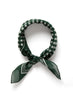 JANE CARR 230146-7027 The Frutti Neckerchief - Cotton - Silk - col. Leaf - Tied