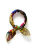 JANE CARR 230146B-7048 The Chaos Neckerchief - Cotton - Silk - col. Yellow - Tied 