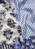 JANE CARR 230146C-0201 The Block Print Neckerchief - Silk Twill - col. Aegean - Detail