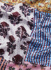 JANE CARR 230146C-0245 The Block Print Neckerchief - Silk Twill - col. Sunset - Detail