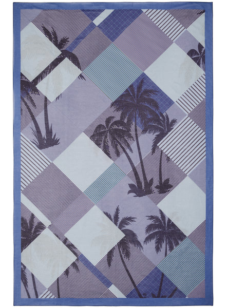 JANE CARR 230167-7032 The Paradise Pareo - Cotton - Silk - col. Navy - Flat