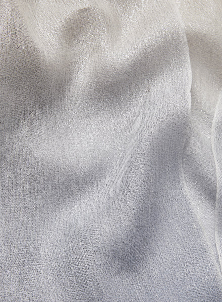 JANE CARR 230181-7242 230179-7242 The Long Kaftan - Cashmere - Linen - Lurex - col. Sky - Detail