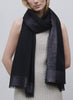 JANE CARR 230318-4405 The Argent Wrap – Cashmere - Lurex – col. Black – model 2