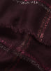 JANE CARR 230319-6235 The Lattice Square – Cashmere - Lurex – col. Oxblood – detail