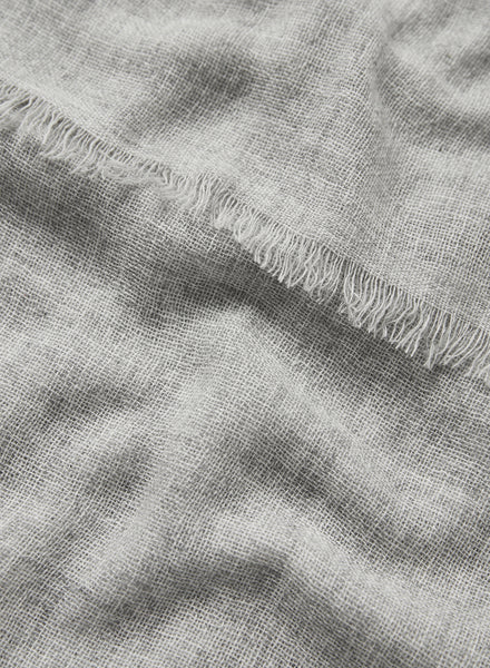JANE CARR 230372-0830 The Fray Scarf – Cashmere – col. Mist – detail