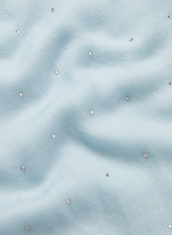 JANE CARR 240118-4303 – The Crystal Wrap – Cashmere – Swarovski Crystals – Col. Boy - Detail